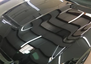 Black Mustang restored after paint correction and ceramic coating at Ceramic Auto Spa