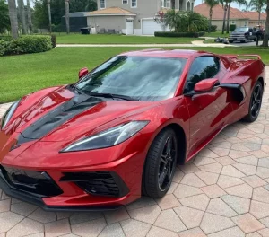 ceramic coating in Florida for Corvette