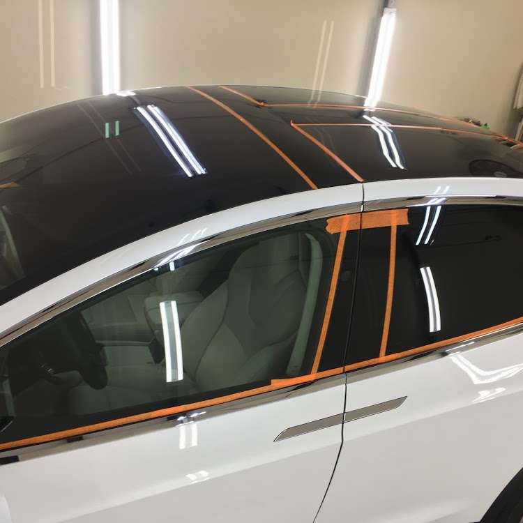 tesla paint correctionfor ceramic coating